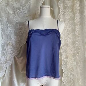 Purple Lace Satin Camisole